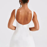 Kiara Dress | A-Line Boat Neck Mini