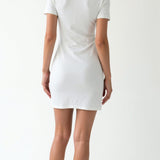 Lila Classic Collar Bodycon Mini Dress