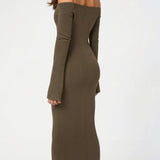 Alice Elegant Off-Shoulder Maxi Dress