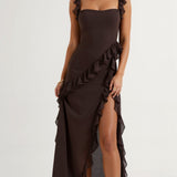 Amelia Elegant Ruffled Maxi Dress