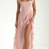 Amelia Elegant Ruffled Maxi Dress