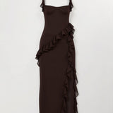 Amelia Elegant Ruffled Maxi Dress