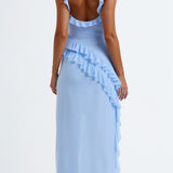 Amelia Elegant Ruffled Maxi Dress