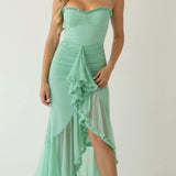 Edith Elegant Sweetheart Maxi Dress