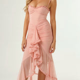 Edith Elegant Sweetheart Maxi Dress