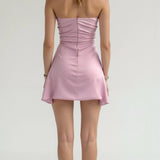 Lila Strapless Flared Mini Dress