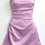 Lila Strapless Flared Mini Dress