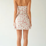 Lila Strapless Flared Mini Dress