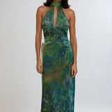 Monet Inspired Party Maxi Dress