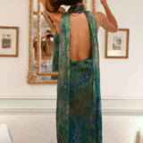 Monet Inspired Party Maxi Dress