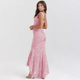 Floral Print Maxi Dress with Flowing Silhouette and Sleeveless Design