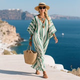 Elegant Mediterranean Long Kaftan Dress for Effortless Style
