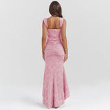 Floral Print Maxi Dress with Flowing Silhouette and Sleeveless Design