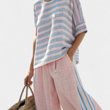 Cecília - Pink Bamboo Linen Set