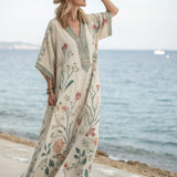 Bohemian Style Printed Kaftan Dress for Women
