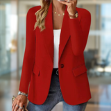 Elegant Women's Blazer – Classic Tailored Fit, Lightweight
