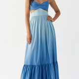 Samantha Halter Cutout Maxi Dress