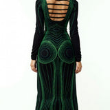 Lucy Elegant Long Sleeve Maxi Dress