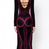 Lucy Elegant Long Sleeve Maxi Dress