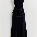 Lydia Elegant Strapless Maxi Dress