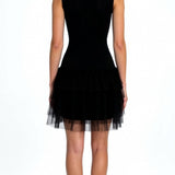 Amelia Romantic White Mini Tulle Dress