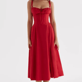 Elegant Corset Sun Dress for Women