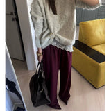 Satin Wide-Leg Airport Trousers