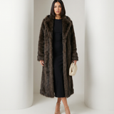 Eden Longline Faux-Fur Coat