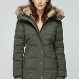 Colleen – Women’s Down Puffer Jacket with Faux Fur Hood