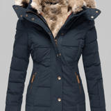 Colleen – Women’s Down Puffer Jacket with Faux Fur Hood