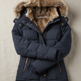 Colleen – Women’s Down Puffer Jacket with Faux Fur Hood