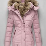 Colleen – Women’s Down Puffer Jacket with Faux Fur Hood