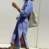 Colen | Classic Striped Shirt Dress