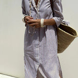 Colen | Classic Striped Shirt Dress
