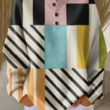 Karin | Sweater with Colourful Check Pattern
