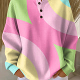 Vera | Sweater with Abstract Geometric Pattern