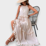 Alina | Sleeveless Dress with Ruffle Detail