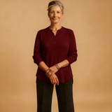 Louisa | Solid Knit Sweater with Long Sleeves