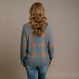 Mira | Soft Blouse with Check Pattern