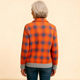 Sofia | Checked Blouse Made from Warm, Soft Material