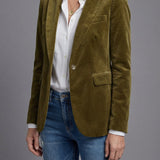 Women’s Velvet Style Blazer Tailored Smart Occasion Jacket