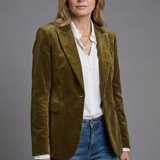 Women’s Velvet Style Blazer Tailored Smart Occasion Jacket