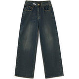 Washed Effect Vintage Baggy Boyfriend Jeans