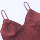 Crisscross Mesh Crop Cami Top