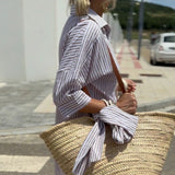 Colen | Classic Striped Shirt Dress