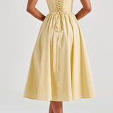 Miranda Midi Dress - Lemon