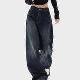 90s Vintage Washed Effect Baggy Boyfriend Jeans