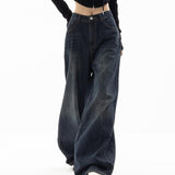 90s Vintage Washed Effect Baggy Boyfriend Jeans