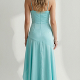 Amelia Flowing High-Low Maxi Dress