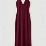 Valentina Sculpted Halter Maxi Dress
